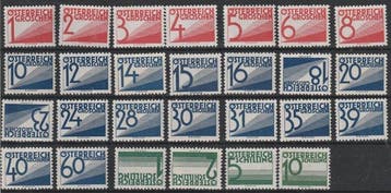 Oostenrijk 1925 - Portzegels - Michel Port 132-158, Gestempeld