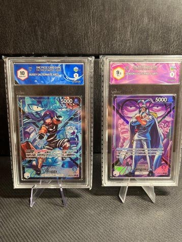 Bandai - 2 Graded card - One Piece - Buggy , Sengoku, Nieuw