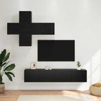vidaXL Tv-meubelset Wandgemonteerd 3 pcs Bewerkt hout, Minder dan 50 cm, Verzenden, Nieuw, Minder dan 100 cm