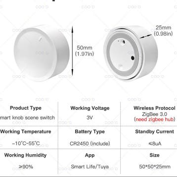 ZigBee Slimme Knop Schakelaar met Dimmer Smart Functie, Verzenden
