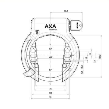 AXA Ringslot met anti-boorcilinder en gehard stalen beuge..., Ophalen of Verzenden, Nieuw
