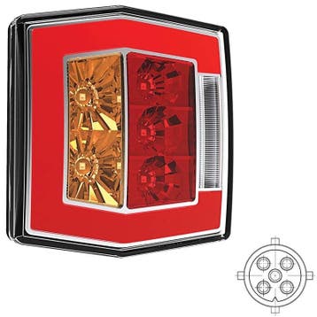Fristom Achterlicht universeel LED 5 PINs bajonet remlicht, Ophalen of Verzenden, Nieuw