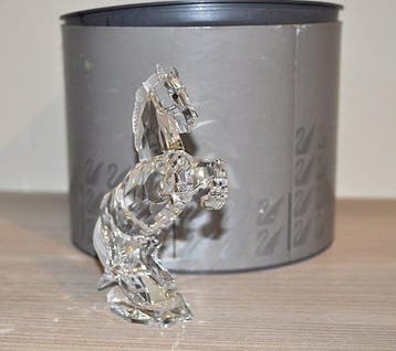 Swarovski - Figuur - Cavallo rampante in cristallo - Kristal