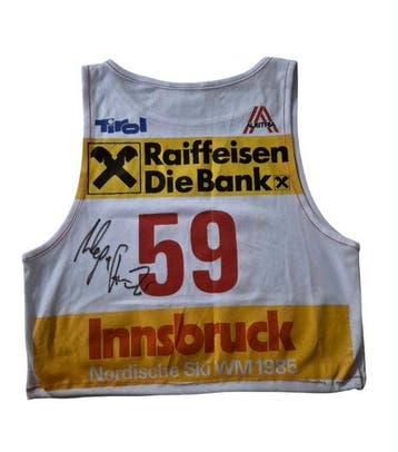 Skispringen - Primoz Ulaga - 1985 - Startnummer, Nieuw