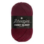 Scheepjes Chunky Monkey 100g - 1035 Maroon, Hobby en Vrije tijd, Breien en Haken, Verzenden, Nieuw