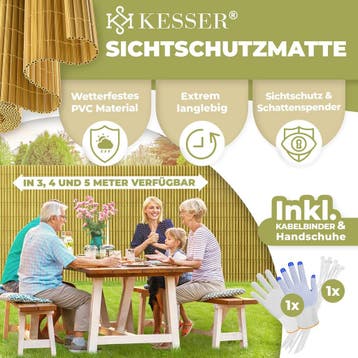 Balkonscherm - Balkondoek - Privacydoek - Zichtbreeknet - Zi, Verzenden, Zo goed als nieuw