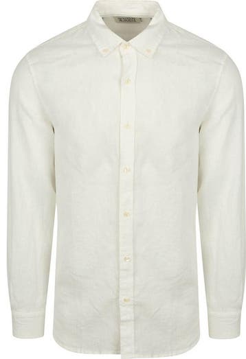 Scotch and Soda Linnen Overhemd Wit maat M Heren, Verzenden, Nieuw, Scotch and Soda