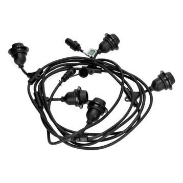 5 Meter Prikkabel - Lichtsnoer 5x E27 fitting | Koppelbaar, Ophalen of Verzenden, Nieuw, Overige materialen, Hanglamp