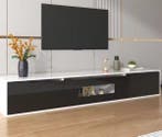 Modern Lowboard voor TV – 3 Deuren en LED-sfeerverlichting, Huis en Inrichting, Kasten | Televisiemeubels, Verzenden, Nieuw