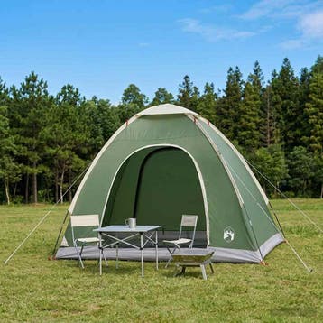 vidaXL Kamperen tent 2-persoons Groen 185T Polyester met PU, Verzenden, Nieuw, Tot en met 2