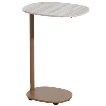 Sofie bijzettafel 35x30xH50 cm amber 4 Seasons Outdoor, Tuin en Terras, Tuintafels, Ophalen of Verzenden, Nieuw