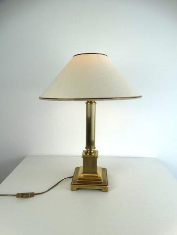Herda - Lamp - Hollywood regency - Gelakt messing - Herda