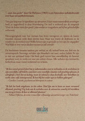 ...Niets dan goeds? 9789464610918 Gé Hofsteen, Boeken, Verzenden, Zo goed als nieuw, Gé Hofsteen