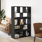 vidaXL Kamerscherm 100x33x156,5 cm bewerkt hout zwart, Verzenden, Nieuw, Overige houtsoorten