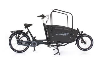 Vogue Carry 2 Elektrische Bakfiets Mat Zwart Middenmotor, Fietsen en Brommers, Fietsen | Bakfietsen, Ophalen of Verzenden, Nieuw