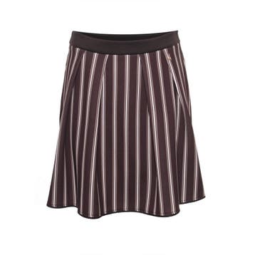 Patrizia Pepe • gestreepte mini rok • 38 (IT44), Kleding | Dames, Rokken, Patrizia Pepe, Verzenden, Nieuw, Zwart