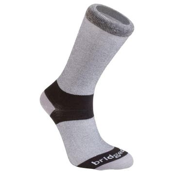 Bridgedale Liner Coolmax Crew 2-pack  Grijs/Zwart - Heren(36, Verzenden, Nieuw, Kleding