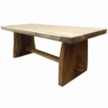 Boomstamtafel 225x90xH77,5 cm – bladdikte 8 cm, Ophalen of Verzenden, Nieuw
