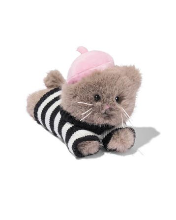 HEMA Knuffel 20x11x13cm kat met baret van €8.99 voor €7 sale, Verzenden, Nieuw
