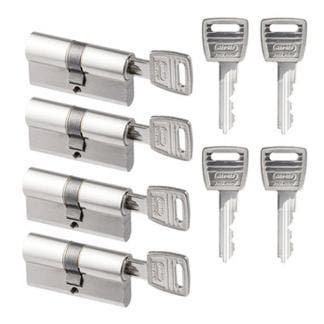 Deurbeslag | Cilinder | Nemef NF2 | 30/30 mm | 4 stuks, Doe-het-zelf en Verbouw, Hang- en Sluitwerk, Nieuw, Verzenden