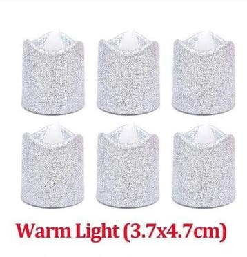 LED Minikaarsje Glitter Zilver per stuk, Ophalen of Verzenden, Nieuw