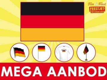 Duitse vlaggen- Duitsland vlaggen binnen 24 uur geleverd, Ophalen of Verzenden, Nieuw