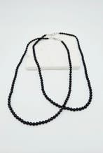 Zwarte toermalijn ketting met slotje, Ophalen of Verzenden, Nieuw