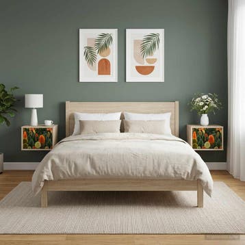 vidaXL Wandkastje ZAANDAM 2 st Sonoma Eiken 36 x 33 x 25 cm, Huis en Inrichting, Minder dan 45 cm, Verzenden, Nieuw, Minder dan 55 cm