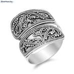 Zilveren 22mm brede grote Bali ring, Verzenden, Nieuw, Zilver