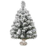 Mini Kunstmatige Kerstboom 60 Cm, Kunstmatige Spar Met Sneeu, Verzenden, Nieuw