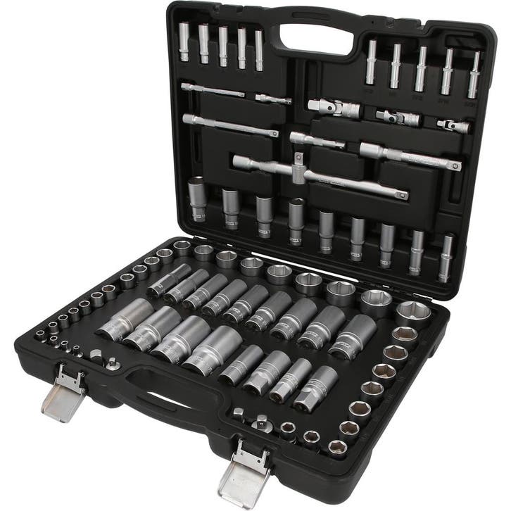 KS Tools 1/4 + 3/8 + 1/2 Dopsleutelset Engelse Maten, Auto diversen, Autogereedschap, Nieuw, Verzenden