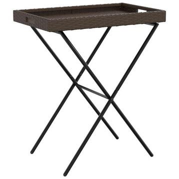 Klaptafel bruin - Laatste Stuk! - Retourdeal, Ophalen of Verzenden, Zo goed als nieuw, Rechthoekig, Wicker