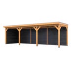 Douglas overkapping, 302 x 735 cm + wanden zwart, Verando, Tuin en Terras, Nieuw
