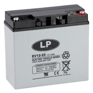 Landport EV12-22 / EV12022 AGM Deep Cycle accu, origineel, Verzenden, Nieuw