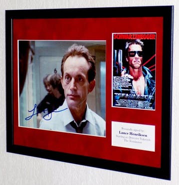 The Terminator - Lance Henriksen (Vukovich) Premium Framed,, Nieuw