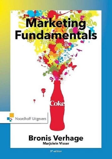 9789001853228 Marketing fundamentals | Tweedehands, Verzenden, Zo goed als nieuw, Bronis Verhage