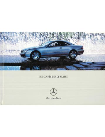 2002 MERCEDES BENZ CL KLASSE HARDCOVER BROCHURE NEDERLANDS, Nieuw, Author