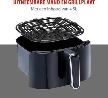 2dekans | alpina Airfryer 4.5L- Heteluchtfriteuse voor 3 tot, Witgoed en Apparatuur, Ophalen of Verzenden, Zo goed als nieuw