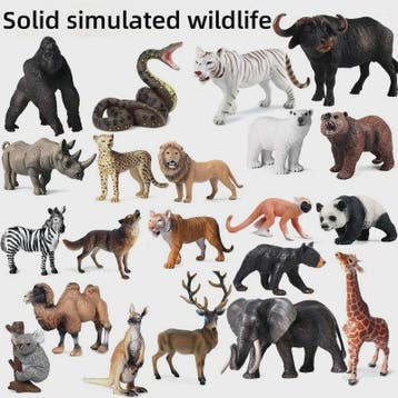 Realistische PVC Dierenfiguren Set: Wilde Dieren Collectie, Dieren en Toebehoren