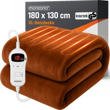Elektrische Onderdeken Bruin Polyester 180x130cm, Verzenden, Nieuw