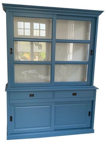 Buffetkast oud blauw Putten 160cm soft close, Ophalen of Verzenden, Nieuw