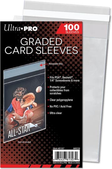 Graded Card Sleeves - Resealable | Ultra Pro - Trading cards, Verzenden, Nieuw