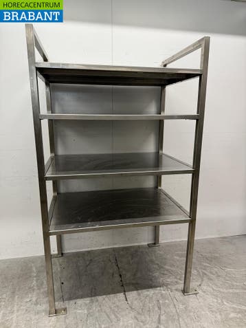 RVS Opbergrek Rek Stelling 115,5 x 80 x 200 cm Horeca, Ophalen of Verzenden, Gebruikt