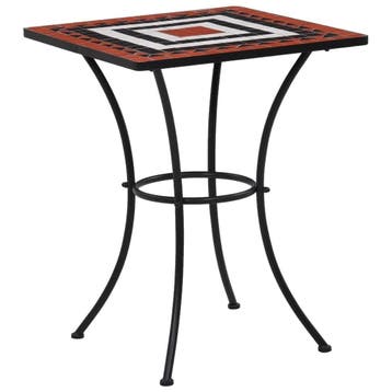 Mozaiek tafel terracotta | 34% Korting | B-Keuze, Overige materialen, 50 tot 100 cm, Vierkant, Tot twee personen