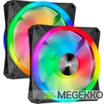 Corsair iCUE QL140 RGB PWM Dual Fan Kit with Lighting Node, Computers en Software, Computerkoelers, Verzenden, Nieuw