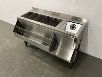 Bar cocktail station | cocktailbar meubel van RVS, Verzenden, Gebruikt, RVS Meubilair