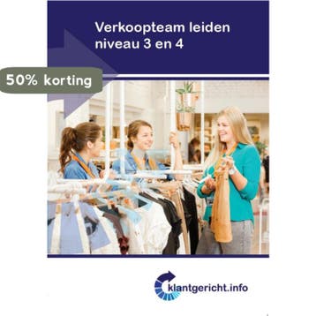 Verkoopteam leiden / niveau 3 en 4 / Klantgericht, Boeken, Verzenden, Zo goed als nieuw, R. van Midde