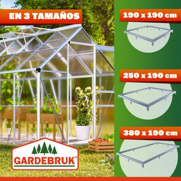 Stalen fundering voor broeikas 250x190x12cm gegalvaniseerd, Verzenden, Nieuw
