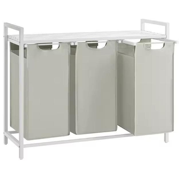 Wasmand met 3 Compartimenten en Opbergplank, Huis en Inrichting, Badkamer | Badkamermeubels, Nieuw, Verzenden