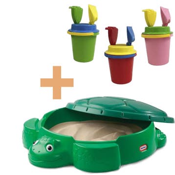 Little Tikes Zandbak Schildpad en Summertime emmerset uni..., Ophalen of Verzenden, Nieuw